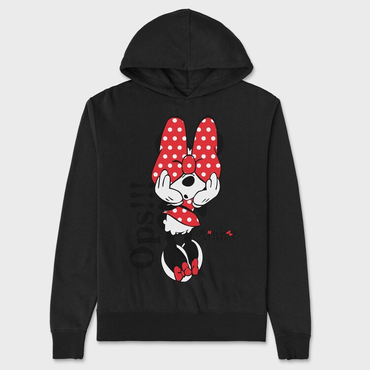 Minnie Ops Oops, Hanorac Oversize Barbati (Unisex)