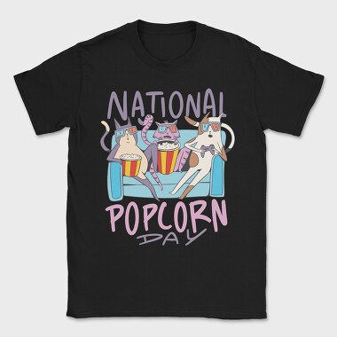 National Popcorn Day, Tricou Barbati (Unisex)