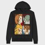 Neon Wolf Howl 10, Hanorac Oversize Barbati (Unisex)