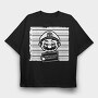 Neon Wolf Howl 11, Tricou Oversize Barbati (Unisex)
