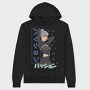 Neon Wolf Howl 3, Hanorac Oversize Barbati (Unisex)