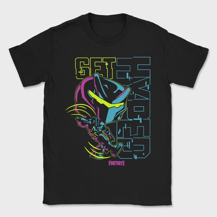 Neon Wolf Howl 4, Tricou Barbati (Unisex)