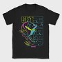 Neon Wolf Howl 4, Tricou Barbati (Unisex)