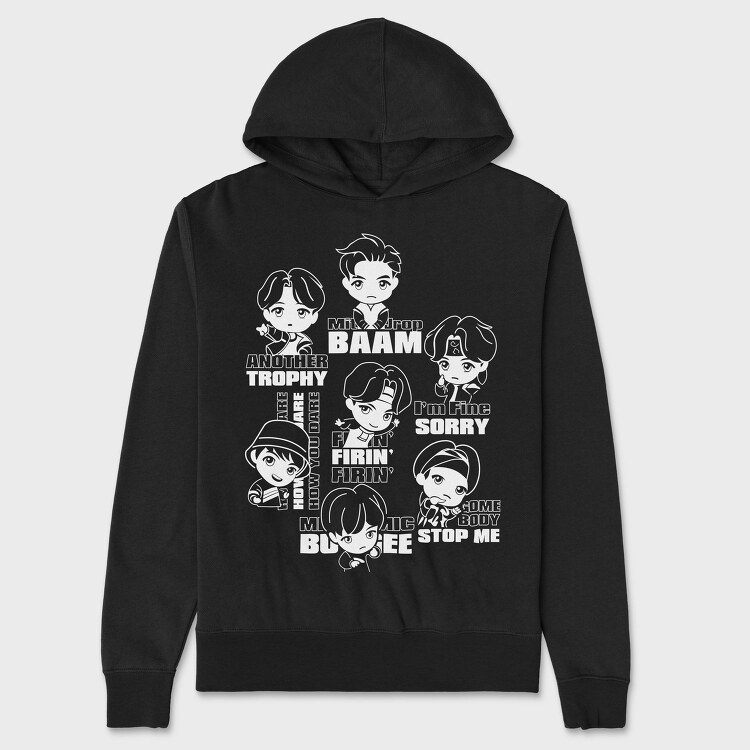 Neon Wolf Howl 8, Hanorac Oversize Barbati (Unisex)