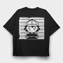 Neon Wolf Howl 9, Tricou Oversize Barbati (Unisex)