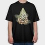Pinecone Snowy Spruce, Tricou Oversize Barbati (Unisex)