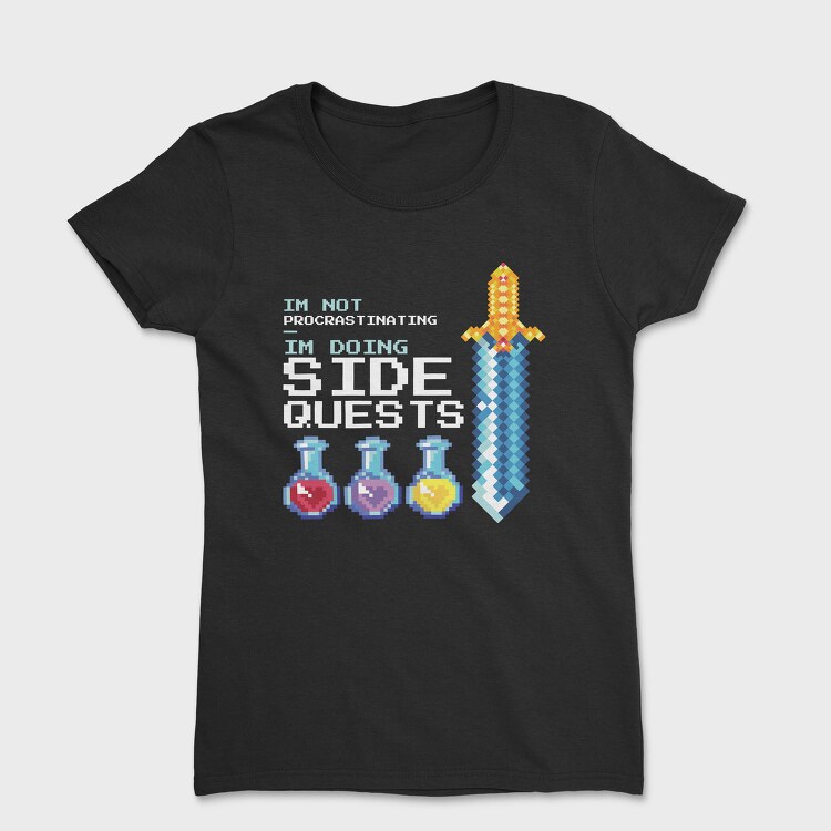 Pixel Side Quests, Tricou Femei