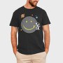 Space Smiley Astronaut, Tricou Barbati (Unisex)