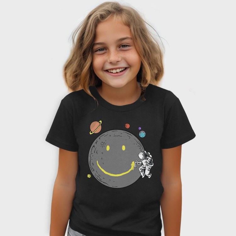 Space Smiley Astronaut, Tricou Copii