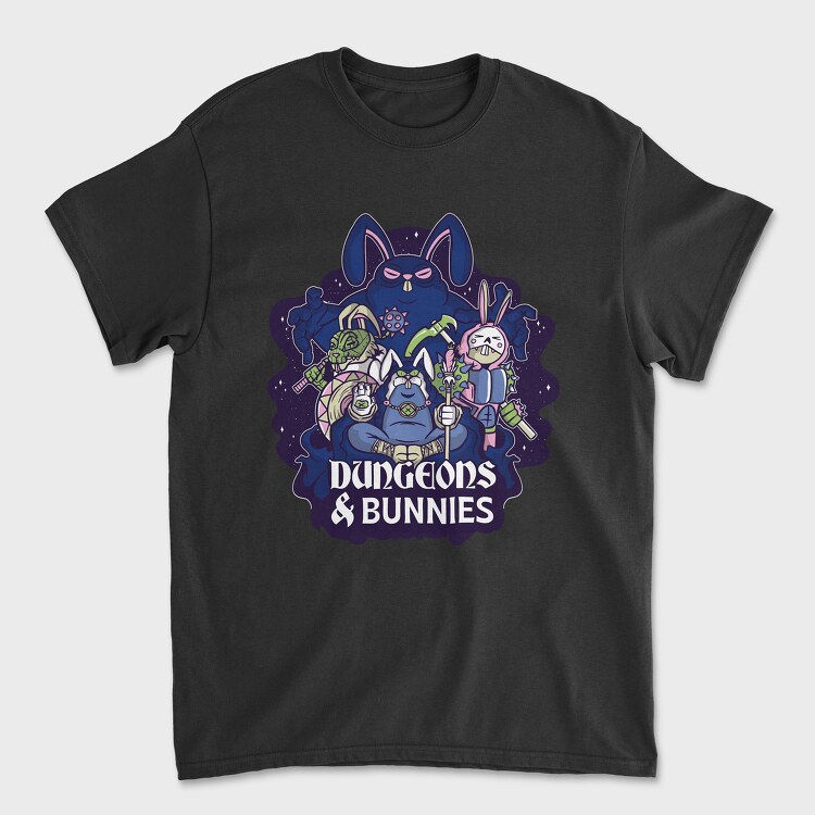 Dungeons And Rabbits, Tricou Barbati (Unisex)