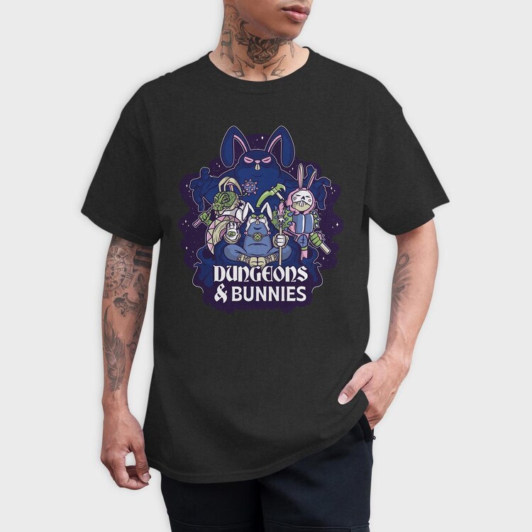 Dungeons And Rabbits, Tricou Barbati (Unisex)