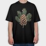 Pinecone Winter Evergreen, Tricou Oversize Barbati (Unisex)