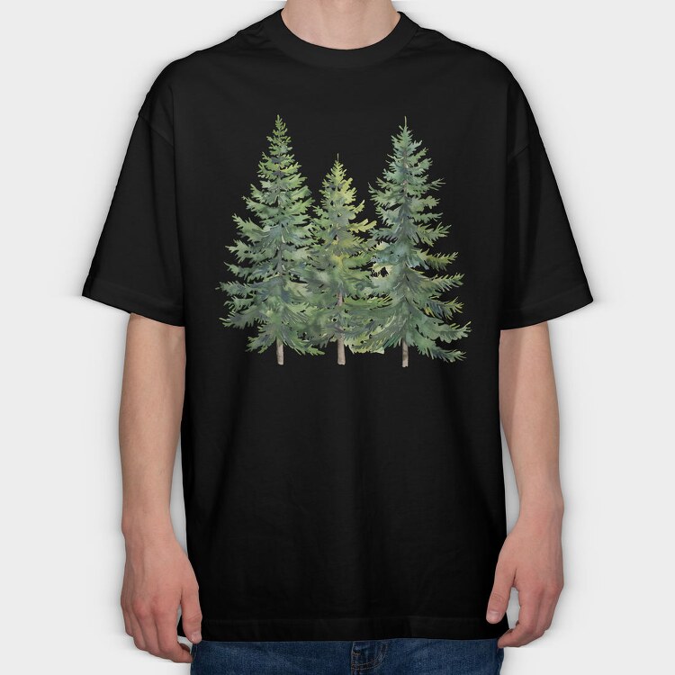 Pine Tree Group, Tricou Oversize Barbati (Unisex)