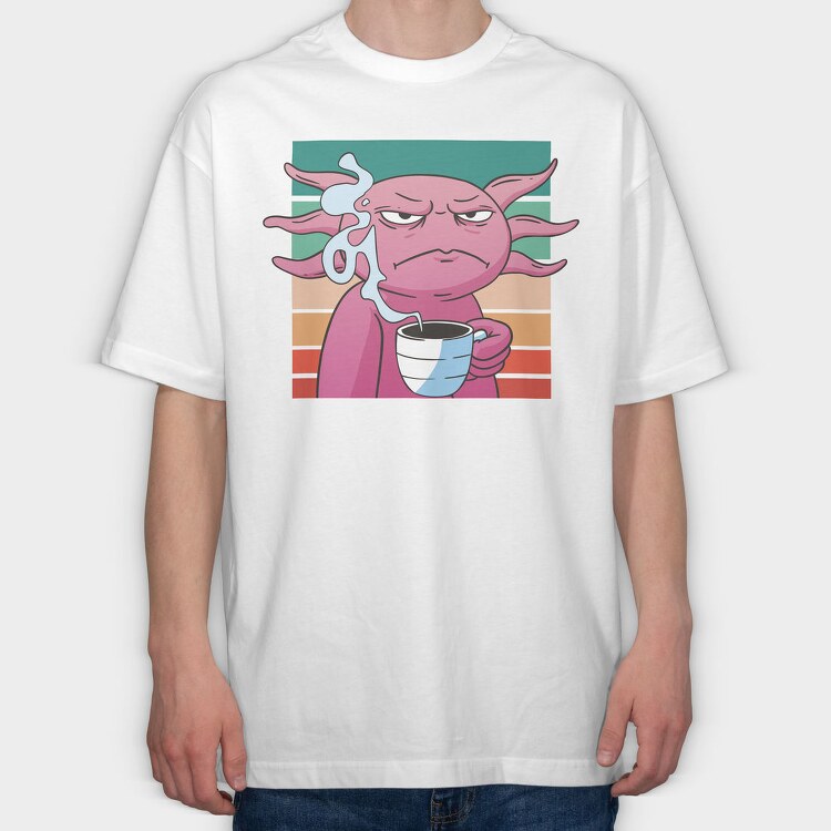 Yoda Coffee Spill, Tricou Oversize Barbati (Unisex)