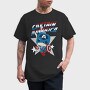 Captain America Pop Art 1, Tricou Barbati (Unisex)