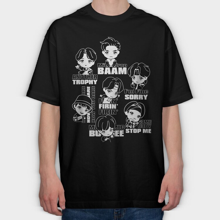 Neon Wolf Howl 8, Tricou Oversize Barbati (Unisex)