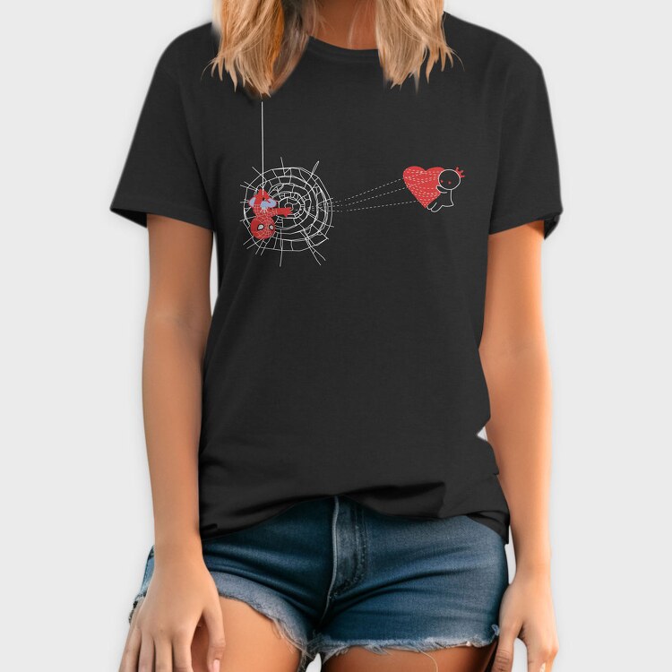 Spider Heart Love, Tricou Barbati (Unisex)