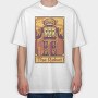 Pixelart Tarot Card the Robot, Tricou Oversize Barbati (Unisex)