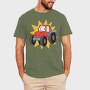 Cartoon Tractor, Tricou Barbati (Unisex)