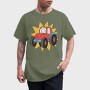 Cartoon Tractor, Tricou Barbati (Unisex)