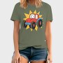 Cartoon Tractor, Tricou Barbati (Unisex)