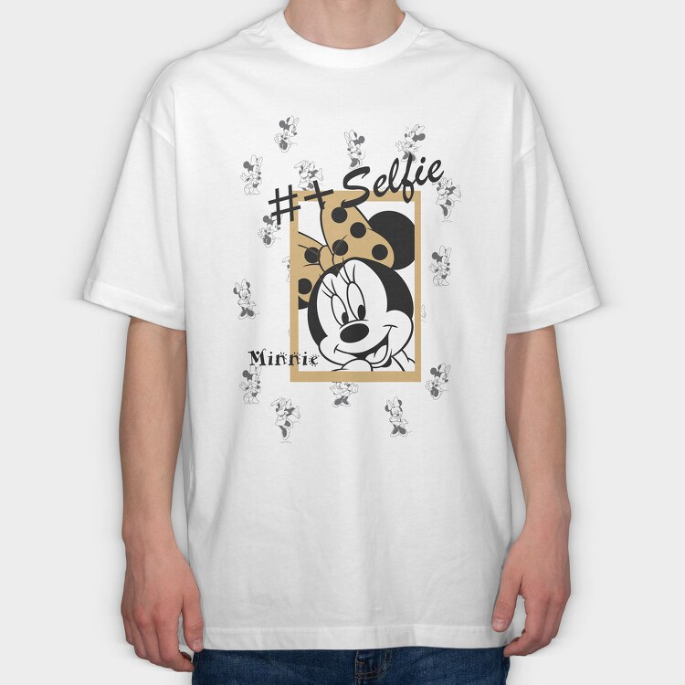 Minnie Selfie Vibes, Tricou Oversize Barbati (Unisex)