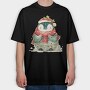 Penguin Christmas Snow, Tricou Oversize Barbati (Unisex)