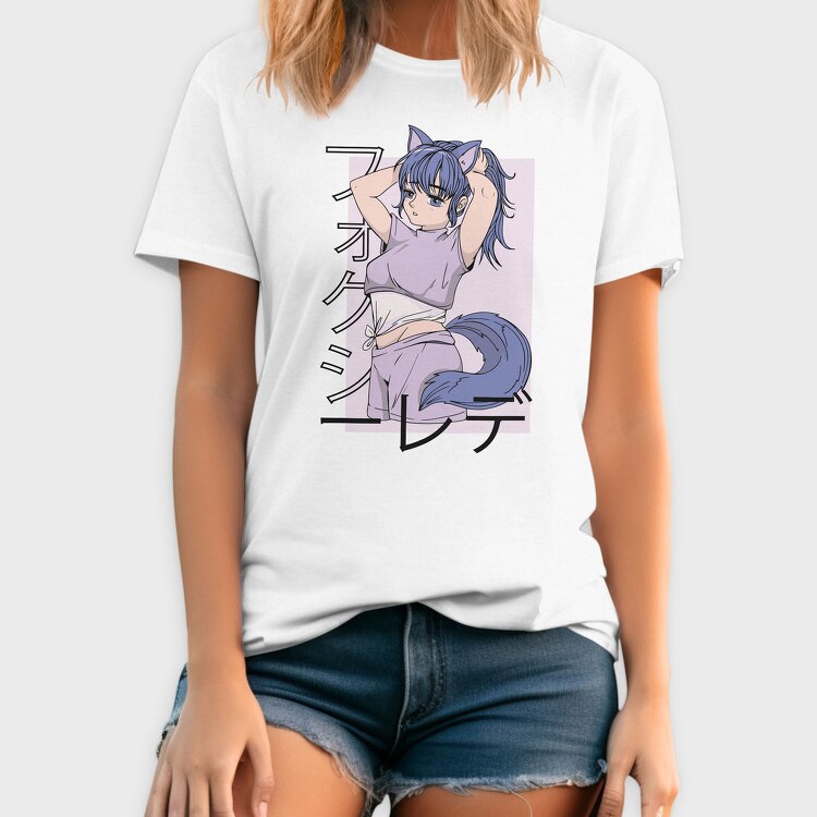 Cat Girl Tail, Tricou Barbati (Unisex)