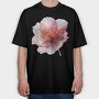 Pink Flower Glow, Tricou Oversize Barbati (Unisex)