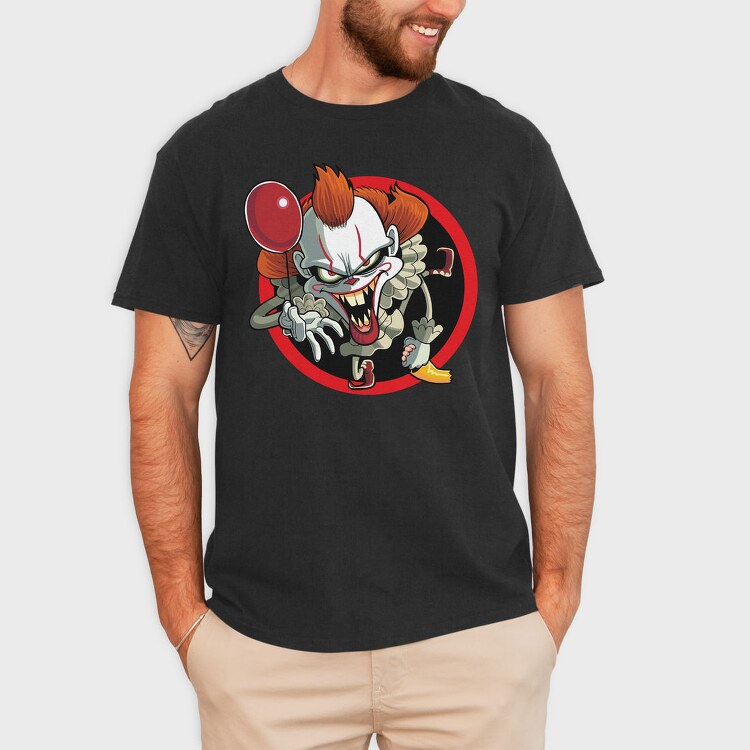 Evil Clown Scream, Tricou Barbati (Unisex)