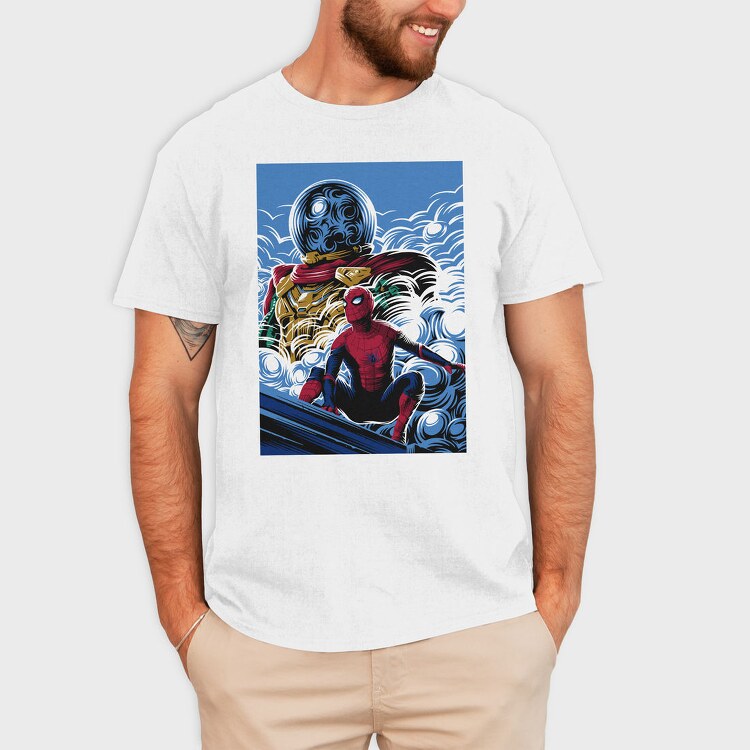 Spiderman Moon Wave, Tricou Barbati (Unisex)