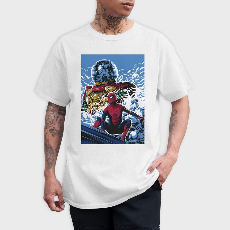 Spiderman Moon Wave, Tricou Barbati (Unisex)