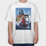 Spiderman Moon Wave, Tricou Oversize Barbati (Unisex)