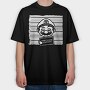 Neon Wolf Howl 11, Tricou Oversize Barbati (Unisex)