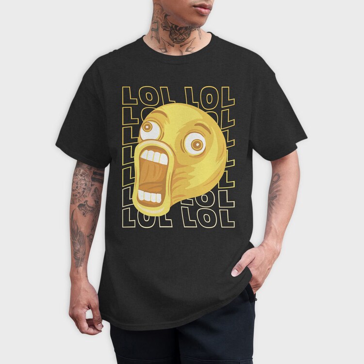 Laughing Emoji Scream, Tricou Barbati (Unisex)