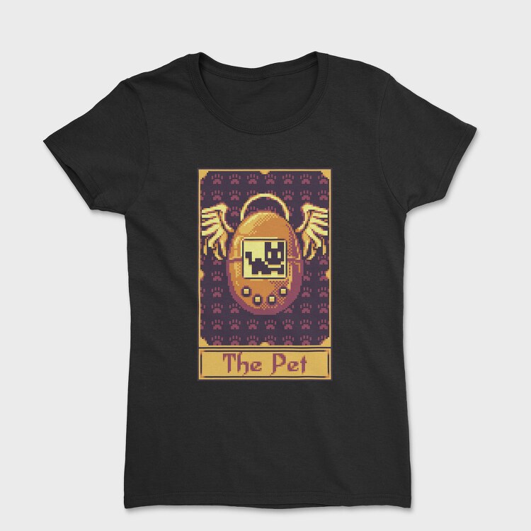 Pixelart Tarot Card the Pet, Tricou Femei