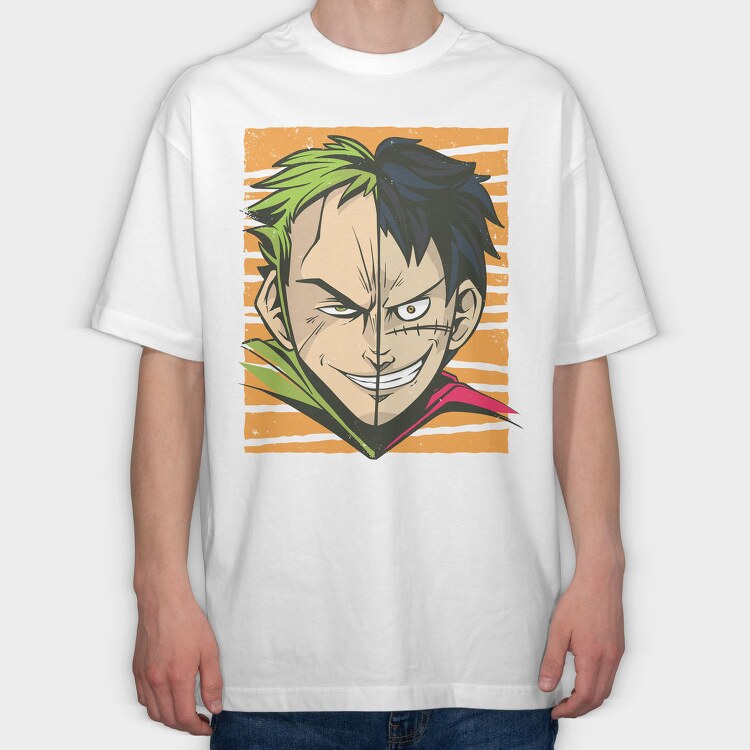 Zoro Smile, Tricou Oversize Barbati (Unisex)