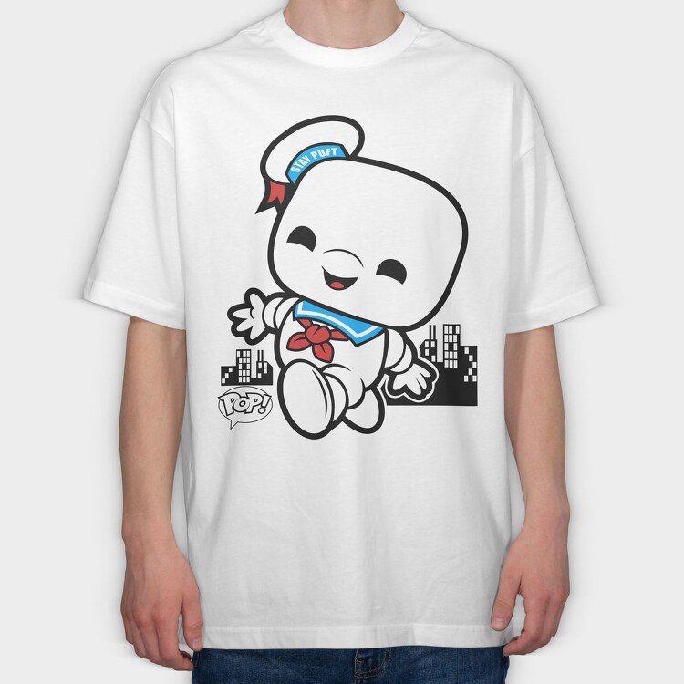 Stay Puft Pop Ghost, Tricou Oversize Barbati (Unisex)