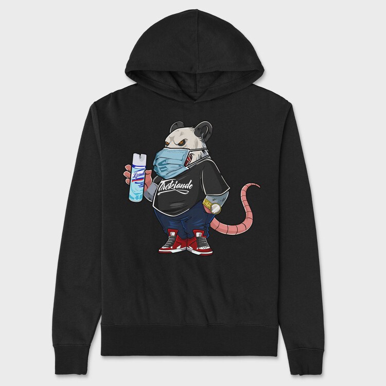 Panda Spray Mask, Hanorac Oversize Barbati (Unisex)