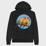 Parrot Love Birds, Hanorac Oversize Barbati (Unisex)
