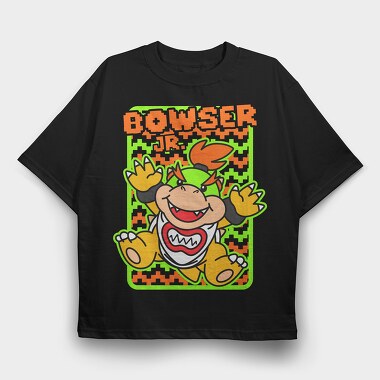 Bowser Jr Bash, Tricou Oversize Barbati (Unisex)