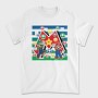 Mario Mushroom Star, Tricou Barbati (Unisex)