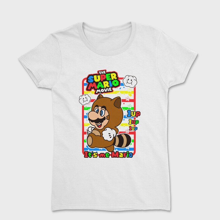 Mario Raccoon 1up, Tricou Femei