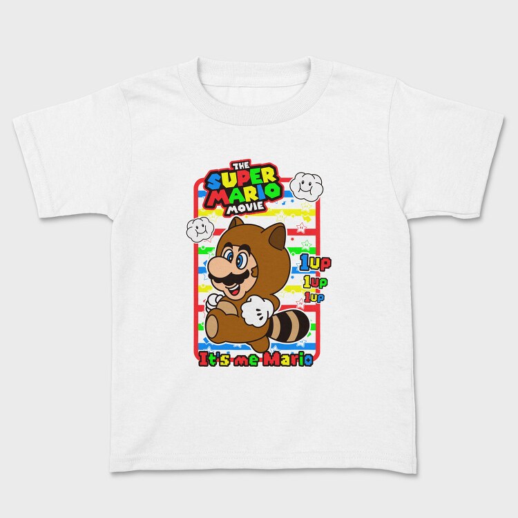 Mario Raccoon 1up, Tricou Copii