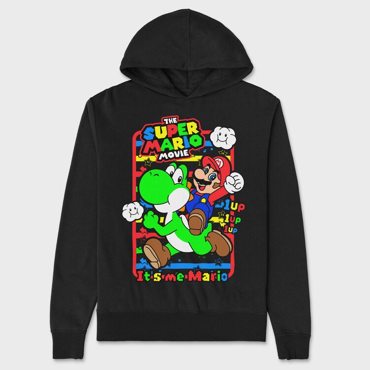 Mario Yoshi Movie, Hanorac Oversize Barbati (Unisex)