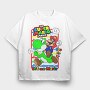 Mario Yoshi Movie, Tricou Oversize Barbati (Unisex)