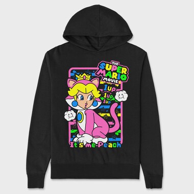 Princess Peach 1up Movie, Hanorac Oversize Barbati (Unisex)