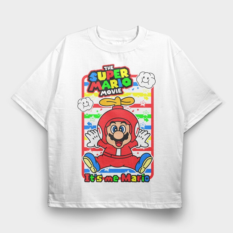 Super Mario Movie 1, Tricou Oversize Barbati (Unisex)