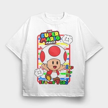 Toad 1up Movie, Tricou Oversize Barbati (Unisex)