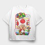 Toad 1up Movie, Tricou Oversize Barbati (Unisex)